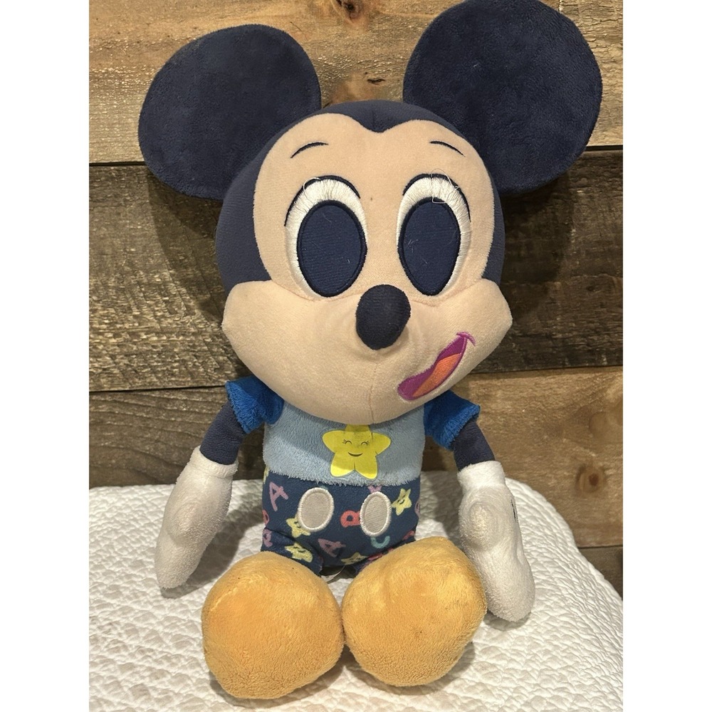 Mickey Mouse Bedtime Plush Disney Junior Music‎ Lullaby Plays Theme Song Works